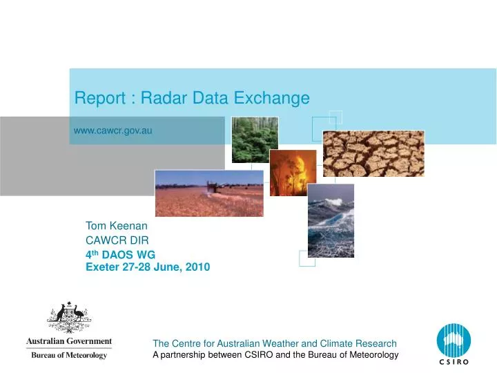 report radar data exchange
