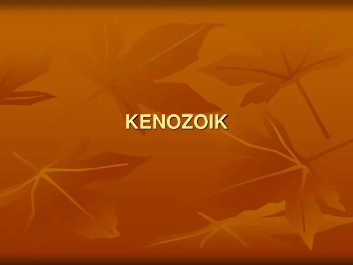 kenozoik