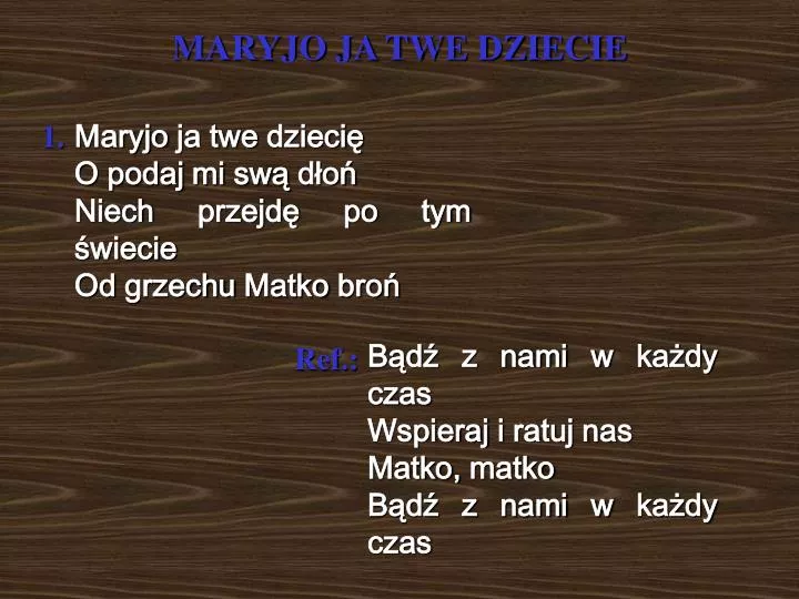 maryjo ja twe dziecie