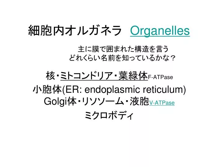 organelles