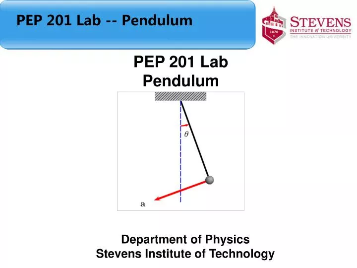 pep 201 lab pendulum
