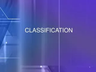 classification