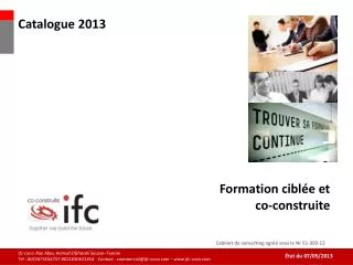 formation cibl e et co construite
