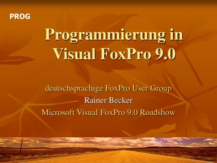 programmierung in visual foxpro 9 0