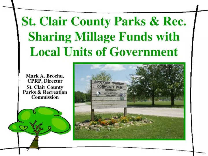 st clair county parks rec sharing millage funds with local units of government