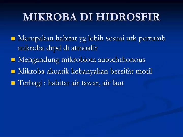 mikroba di hidrosfir