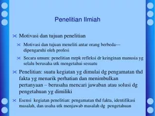 penelitian ilmiah
