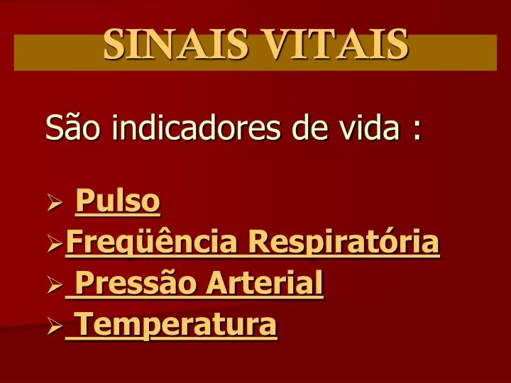 sinais vitais