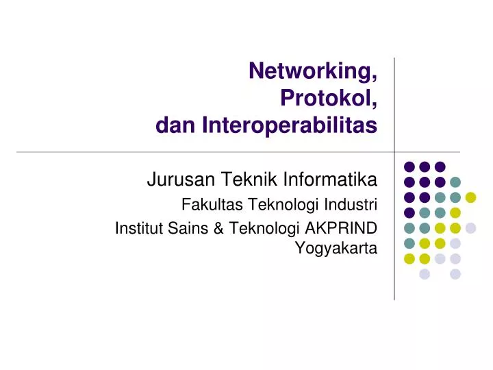 networking protokol dan interoperabilitas