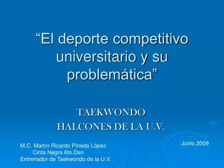 el deporte competitivo universitario y su problem tica