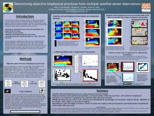 Determining objective biophysical provinces from multiple satellite sensor observations