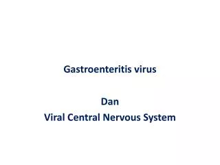 gastroenteritis virus