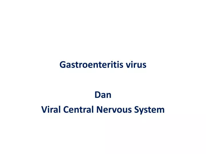 gastroenteritis virus