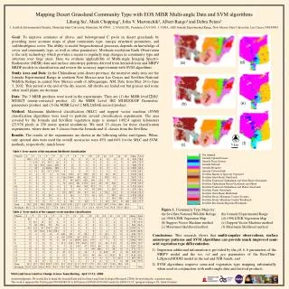 Mapping Desert Grassland Community Type with EOS MISR Multi-angle Data and SVM algorithms