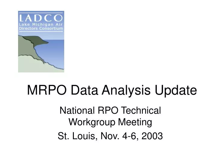 mrpo data analysis update