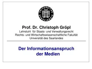 der informationsanspruch der medien