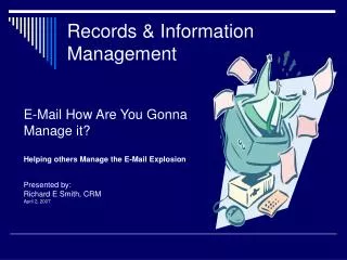 Records &amp; Information Management