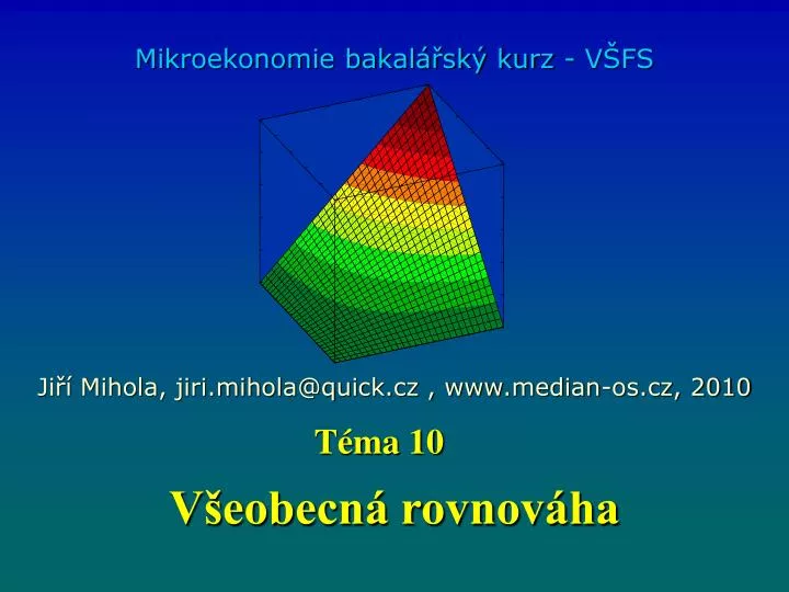 v eobecn rovnov ha