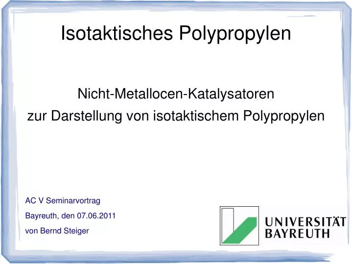 isotaktisches polypropylen