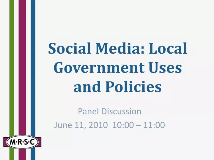 social media local government uses and policies