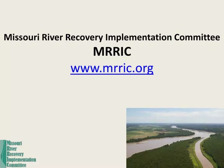 missouri river recovery implementation committee mrric www mrric org