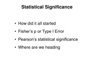 Statistical Significance