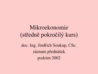 mikroekonomie st edn pokro il kurs