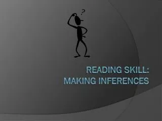 reading skill making inferences