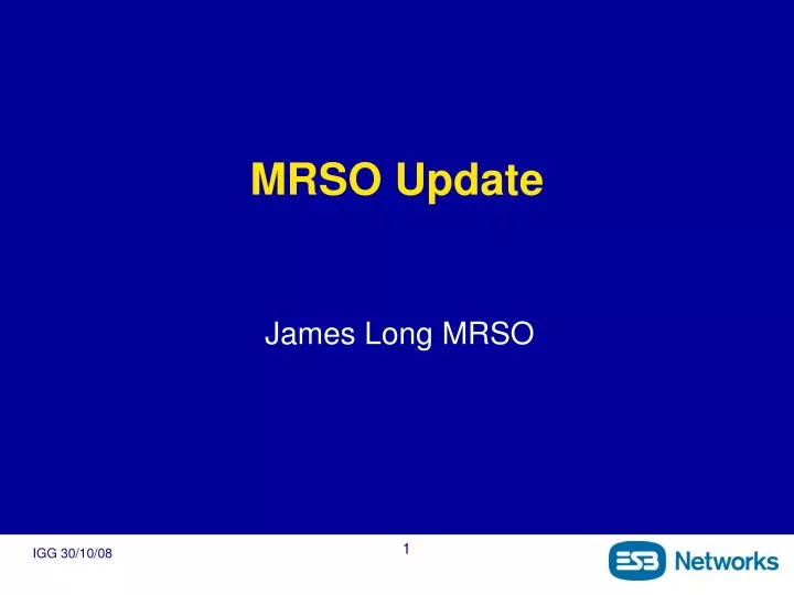 mrso update