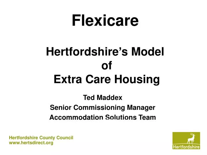 flexicare hertfordshire s model of extra care housing