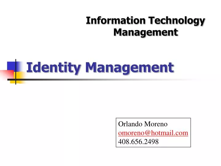 identity management