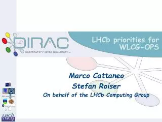 LHCb priorities for WLCG-OPS