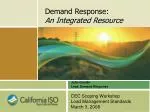 Demand Response: An Integrated Resource - slide 1