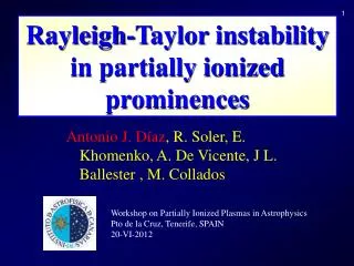 Rayleigh-Taylor instability in partially ionized prominences
