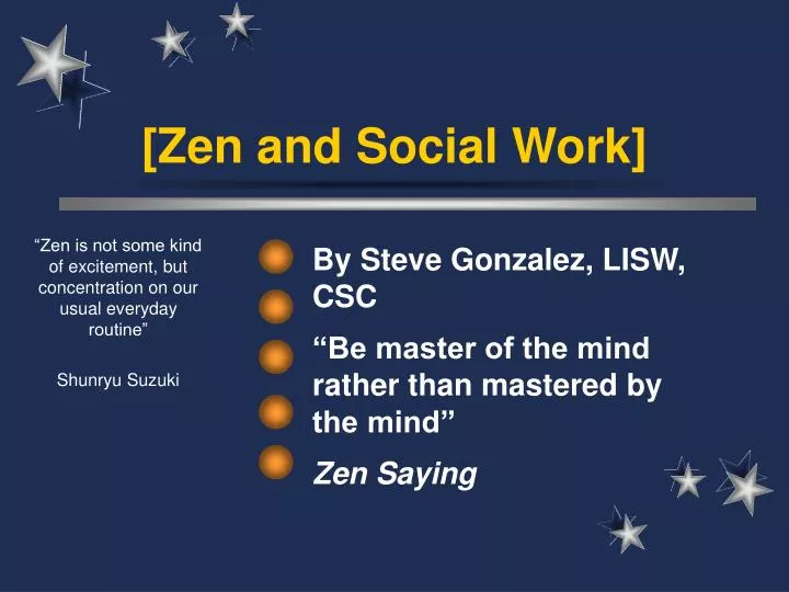 zen and social work