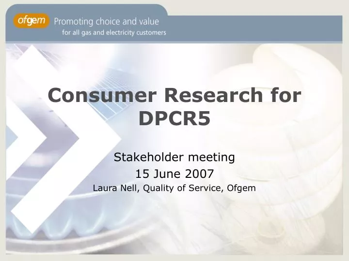 consumer research for dpcr5