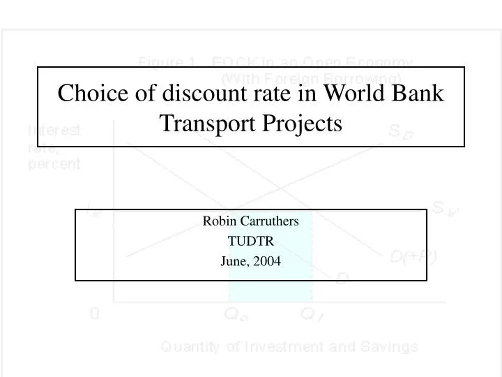 choice of discount rate in world bank transport projects