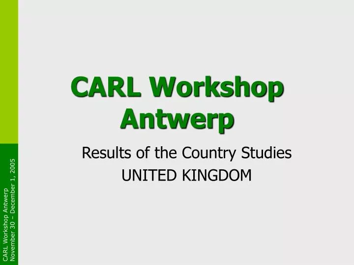 carl workshop antwerp