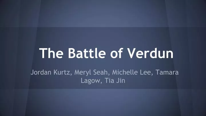 the battle of verdun