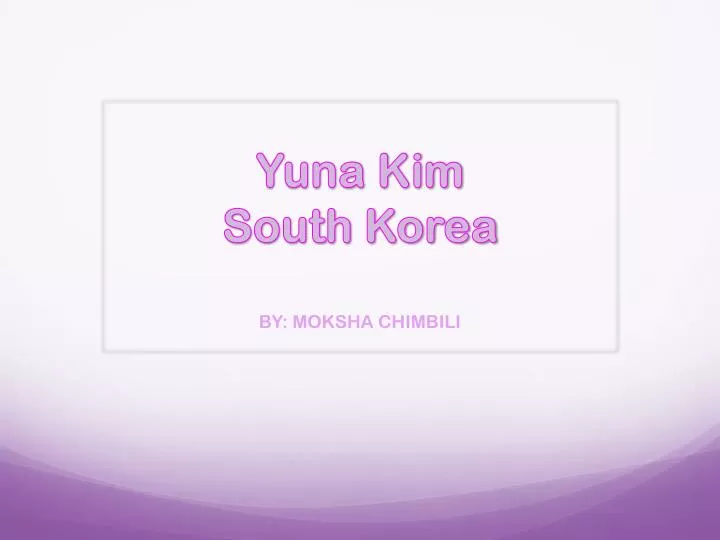 yuna kim south korea