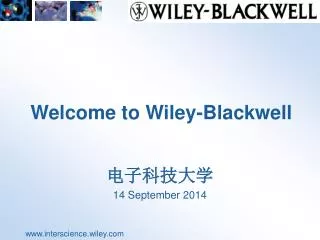 welcome to wiley blackwell