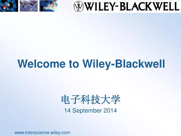 welcome to wiley blackwell