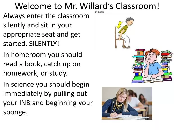 welcome to mr willard s classroom