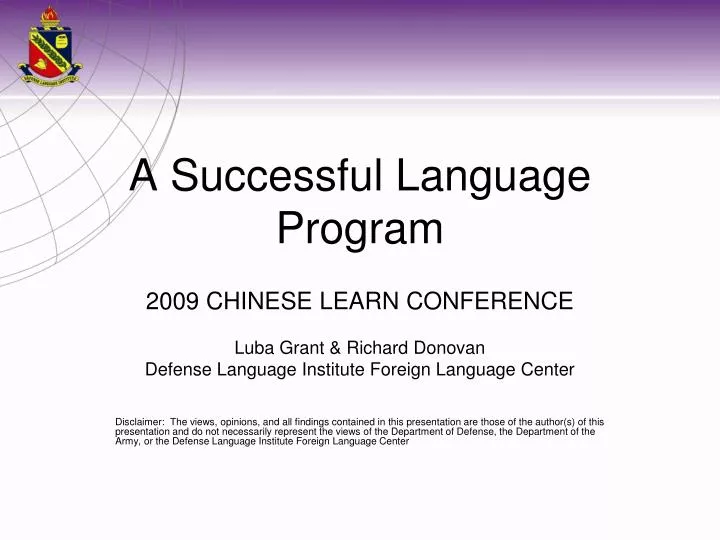 a successful language program