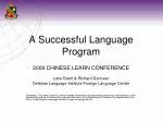 A Successful Language Program - slide 1