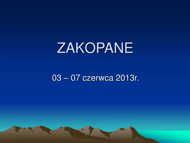 zakopane