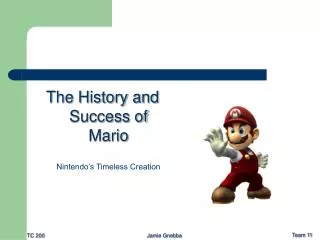 The History and Success of Mario