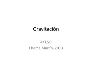 gravitaci n