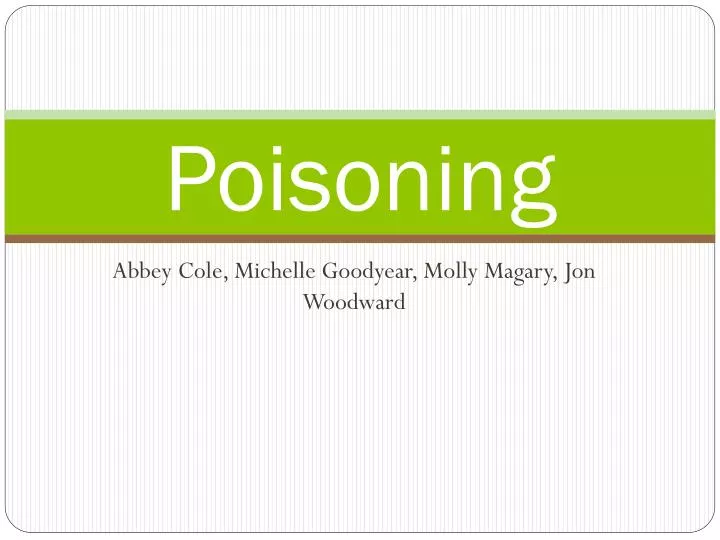 poisoning