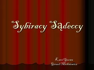 sybiracy s deccy